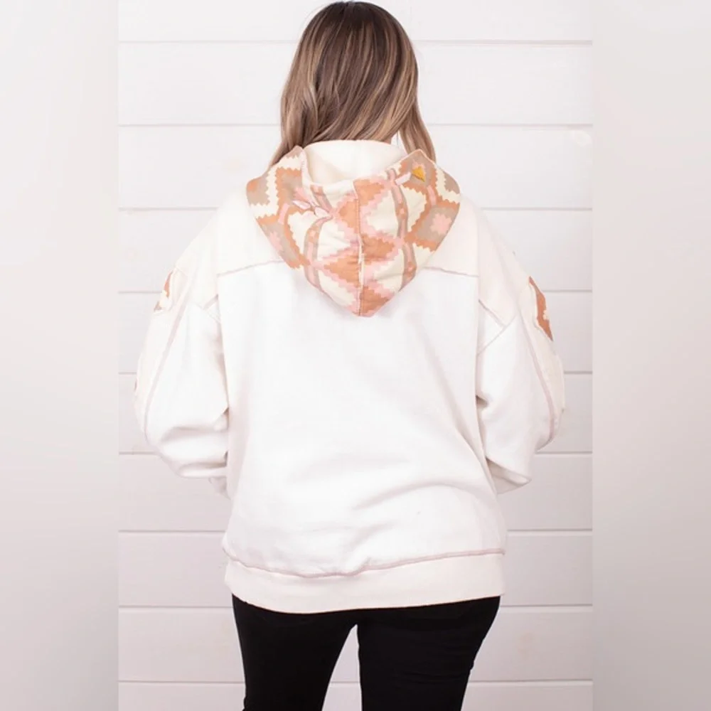 🎉LAST PIECE🎉FREE PEOPLE Nordic It's A Vibe Hoodie - Picture 10 of 13